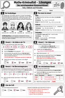 Vorschau - Arbeitsblätter - Mathe-Kriminalfall- Der verscwundene Klassenschlüssel - Seite 2
