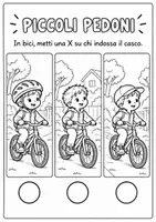 anteprima - Esercizi - Piccoli Pedoni – Educazione stradale | Scuola Infanzia - Pagina 1