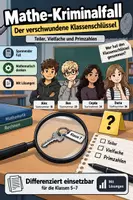 Vorschau - Arbeitsblätter - Mathe-Kriminalfall- Der verscwundene Klassenschlüssel - Deckblatt