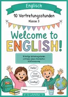 Vorschau - Stundenentwürfe - Englisch Klasse 3: 10 fertige Vertretungsstunden | 3-fach differenziert (auch fachfremd) | Komplettpaket - Deckblatt