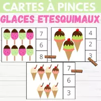 Aperçu - Jeux - Cartes à Pincer Glaces & Esquimaux - Page de couverture