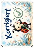 Vorschau - Poster - Hier gibst du ab und Korrigiert Schild (Marienkäfer) - Seite 2