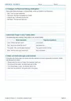 Vorschau - Arbeitsblätter - Arbeitsblatt Englisch Klasse 9 – Erweiterte Formen der indirekten Rede verwenden - Seite 1