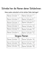Vorschau - Merkblätter - Bleistift-Namen
Schreibrichtung (Live PDF einfach & schnell
) - Seite 2