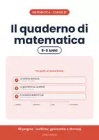 anteprima - Esercizi - 📐 Il quaderno di matematica classe terza con le verifiche - Pagina di copertina