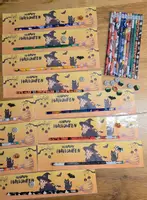 Vorschau - Mal- und Bastelvorlagen - Halloween Gruß Bleistift - Seite 2