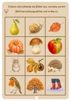 Vorschau - Fördermaterial/Inklusion - Herbst Klettmappe Wortschatz Herbstbilder - Seite 2