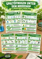 Vorschau - Stationenlernen - Pflanzen erforschen – 5 schnelle Experimente Biologie - Deckblatt