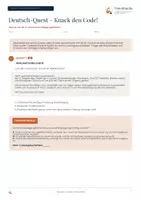 Vorschau - Arbeitsblätter - Deutsch: Stoffwiederholung am Beginn der 8. Schulstufe - Seite 1