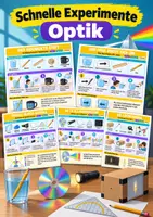 Vorschau - Arbeitsblätter - Optik & Licht – 5 schnelle Experimente Physik - Deckblatt