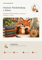 Vorschau - Arbeitsblätter - Deutsch: Stoffwiederholung am Beginn der 5. Schulstufe - Deckblatt