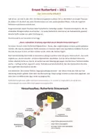 Vorschau - Arbeitsblätter - Rutherford Kern-Hülle-Atommodell Atom - Seite 1