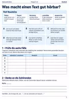 Vorschau - Arbeitsblätter - Vorlesen sicherer werden Sommertraining Arbeitsheft Klasse 5 bis 6 Betonung Pausen und Sinn gestalten - Seite 1