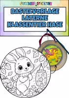 Vorschau - Arbeitsblätter - Laterne basteln Klassentier Hase – Bastelvorlage für St. Martin & Laternenumzug | Grundschule Kindergarten - Deckblatt