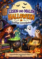 Vorschau - Arbeitsblätter - Lesen und malen - Halloween - Deckblatt