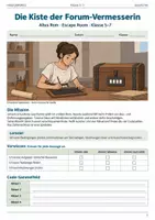 Vorschau - Spiele - Altes Rom Escape Room Klasse 5 bis 7 Die Kiste der Forum Vermesserin - Deckblatt