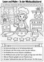 Vorschau - Arbeitsblätter - Nikolausgeschichten zum Lesen und Malen - Seite 1