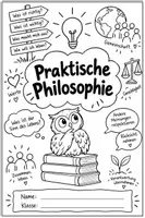 Vorschau - Arbeitsblätter - Komplettpaket Deckblatt Bundle Praktische Philosophie 5-10 - Seite 1