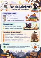 Vorschau - Stundenentwürfe - Gruselgeschichten schreiben – Halloween-Schreibwerkstatt mit Differenzierung | Deutsch Klasse 3–6 - Seite 1