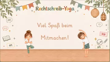 Vorschau - Spiele - Rechtschreib-Yoga - Bewegtes Üben zur FRESCH Strategie Verlängern - Seite 1