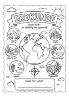 Vorschau - Arbeitsblätter - Deckblatt Erdkunde - Deckblatt