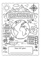 Vorschau - Arbeitsblätter - Deckblatt Erdkunde - Seite 1