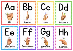 anteprima - Flashcard - FLASHCARDS ALFABETO LIS - Pagina di copertina