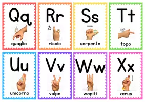 anteprima - Flashcard - FLASHCARDS ALFABETO LIS - Pagina 2