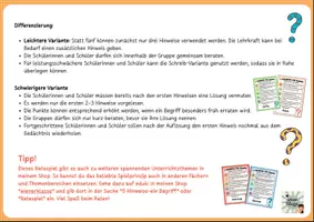 Vorschau - Spiele - HAUSWIRTSCHAFT Ratespiel (5 Hinweise - 1 Begriff) : Errätst du die Lebensmittel und Küchenbegriffe? Schulanfang/Backtoschool Aktivität - Seite 3