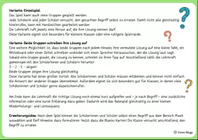 Vorschau - Spiele - Schulanfang: Musik Aktivität zum Schulbeginn: 5 Hinweise-1 Begriff/Ratespiel zu Musik, Klasse 5,6,7,8,9,10 - Seite 2