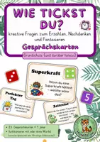 Vorschau - Anderer Materialtyp - Wie tickst du? – Gesprächskarten zum Kennenlernen, Erzählen & Fantasieren - Deckblatt
