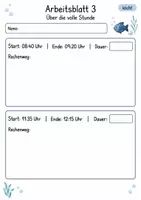 Vorschau - Arbeitsblätter - Zeitspannen Klasse 4 | Mathematik Klasse 4 | 10 Arbeitsblätter als PDF - Seite 3