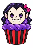 Vorschau - Mal- und Bastelvorlagen - Gruselige Halloween-Muffins (Fensterdeko) - Seite 3