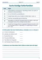 Vorschau - Arbeitsblätter - Englisch Grammatik Fehlerdetektiv Arbeitsheft Klasse 5 bis 6 - Seite 1