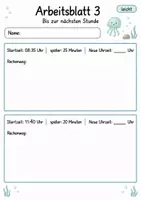 Vorschau - Arbeitsblätter - Uhrzeit Klasse 4 | Mathematik Klasse 4 | 10 Arbeitsblätter als PDF - Seite 3