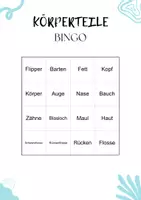 Vorschau - Spiele - Wale und Delfine Bingo Karten: Grundschule - Seite 3