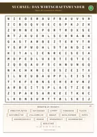 Vorschau - Arbeitsblätter - Suchsel: Das Wirtschaftswunder | Geschichte Klasse 5-6 - Deckblatt
