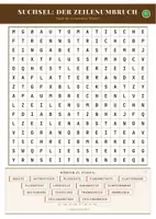 Vorschau - Arbeitsblätter - Suchsel: Der Zeilenumbruch | Informatik Klasse 5-6 - Deckblatt