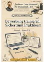 Vorschau - Arbeitsblätter - Bewerbung trainieren: Sicher zum Praktikum | Deutsch Klasse 9-10 - Deckblatt
