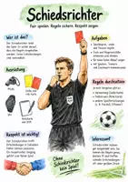 Vorschau - Arbeitsblätter - Lernplakat + AB mit Fragen zum Thema "Schiedsrichter" + Lösungsblatt + Infografik - Seite 1