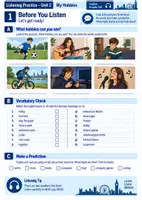 Vorschau - Arbeitsblätter - Listening Practice: My Hobbies (5/6) - Seite 1