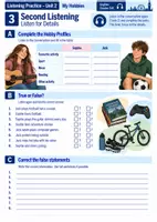 Vorschau - Arbeitsblätter - Listening Practice: My Hobbies (5/6) - Seite 3