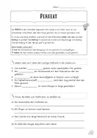 Vorschau - Arbeitsblätter - Perfekt - Deckblatt