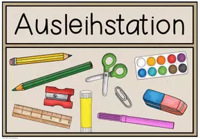 Vorschau - Mal- und Bastelvorlagen - Ausleihstation - Beschriftung für Moppe (3 Designs) - Seite 2