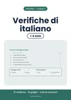anteprima - Esercizi - ✅ Verifiche di italiano classe seconda con le griglie - Pagina di copertina
