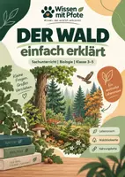 Vorschau - Arbeitsblätter - Sachunterricht:Der Wald einfach erklärt - Deckblatt