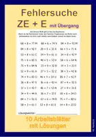 Vorschau - Arbeitsblätter - Fehlersuche ZE + E mit Übergang - Deckblatt