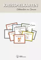 Vorschau - Bildkarten - 20 Kreisspielkarten + editierbare Vorlage |Kreisspielkarten mit Anleitung für Kita - Deckblatt