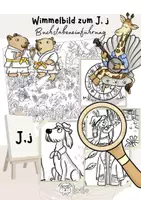 Vorschau - Arbeitsblätter - Wimmelbild | Buchstabeneinführung J | Erstes Schreiben und Lesen - Deckblatt