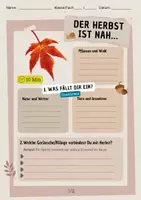 Vorschau - Arbeitsblätter - Herbst-Klanggedicht | Der Herbst ist nah (KLASSE 3 - 6) - Seite 1